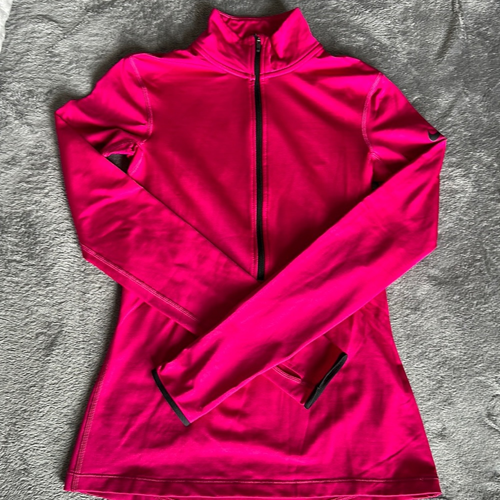 NikePro Size Small Women’s Dri-Fit 3/4 zip up